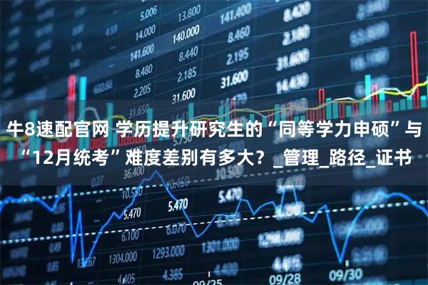 牛8速配官网 学历提升研究生的“同等学力申硕”与“12月统考”难度差别有多大？_管理_路径_证书